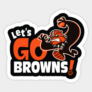 Let’s Go Browns Sticker